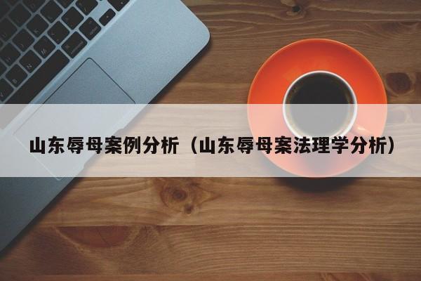 山东辱母案例分析（山东辱母案法理学分析）